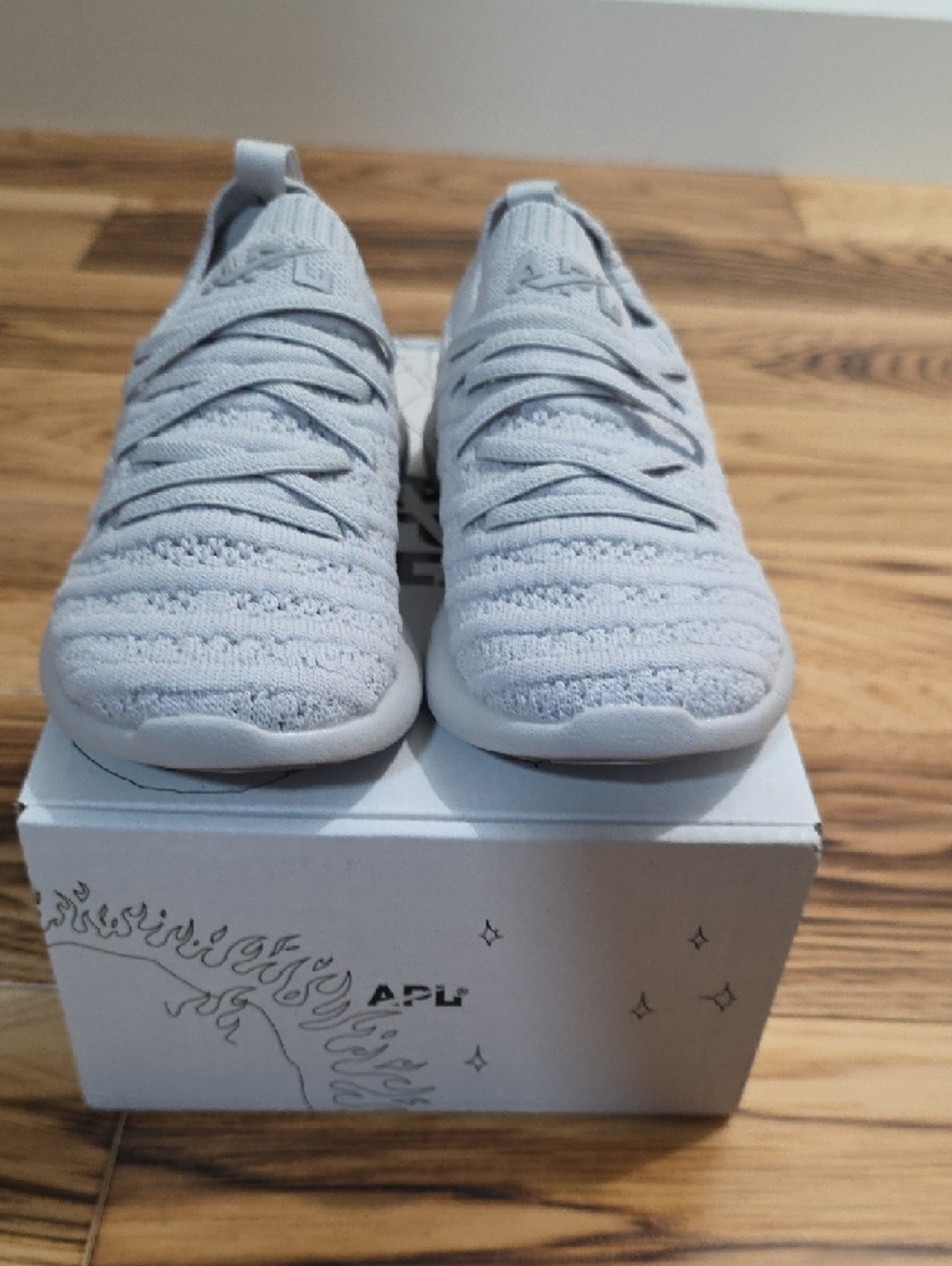APL Kids' Techloom Wave Knit Slip-On Sneakers Harbor Grey 9 - Picture 5 of 6